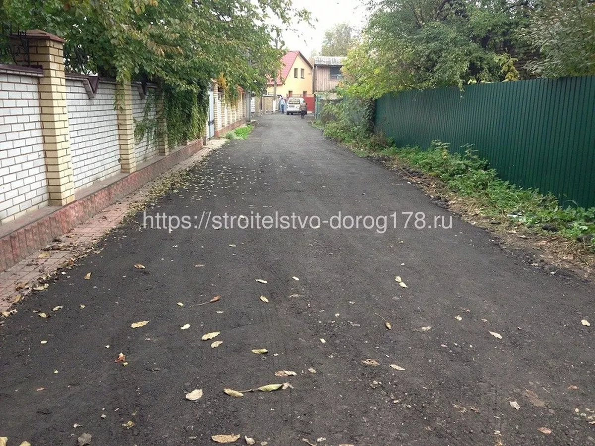 Укладка асфальтной крошки Гарболово