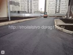 Асфальтирование дороги (Кудрово)