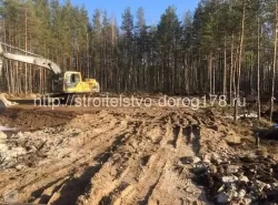 Вывоз торфа, раскорчевка и обратная засыпка участка (Белоостров)