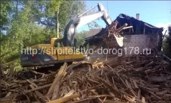 Демонтаж здания из дерева (Дранишники)