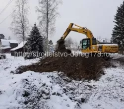Отсыпка участка и прокладка труб (Сертолово)