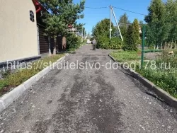 Дорога в деревне Колтуши
