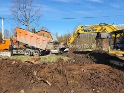 Отсыпка участка и вывоз мусора с 10 соток за 1 день