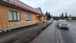Благоустройство пешеходной зоны у аптеки в Агалатово